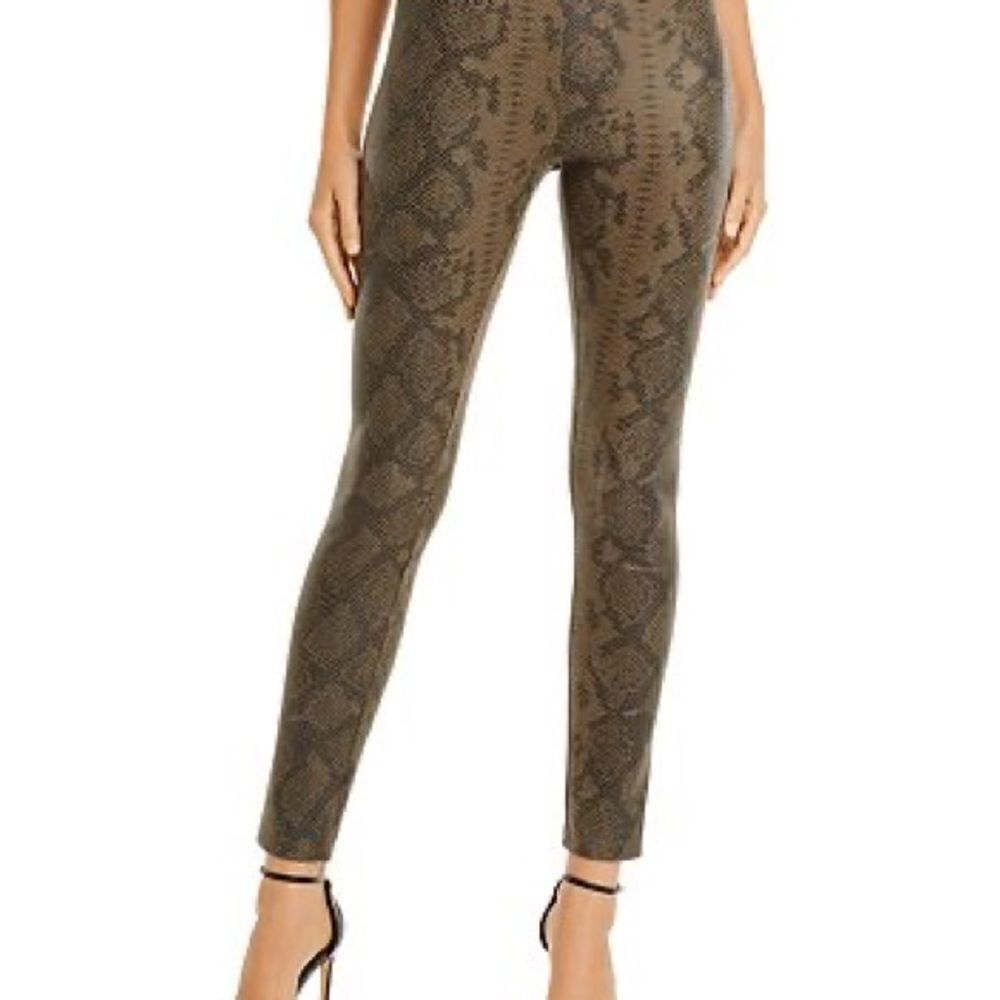 BAGATELLE.NYC Faux Suede Python Leggings